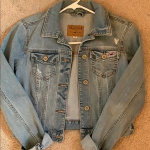 Cropped Hollister Co. Jean Jacket